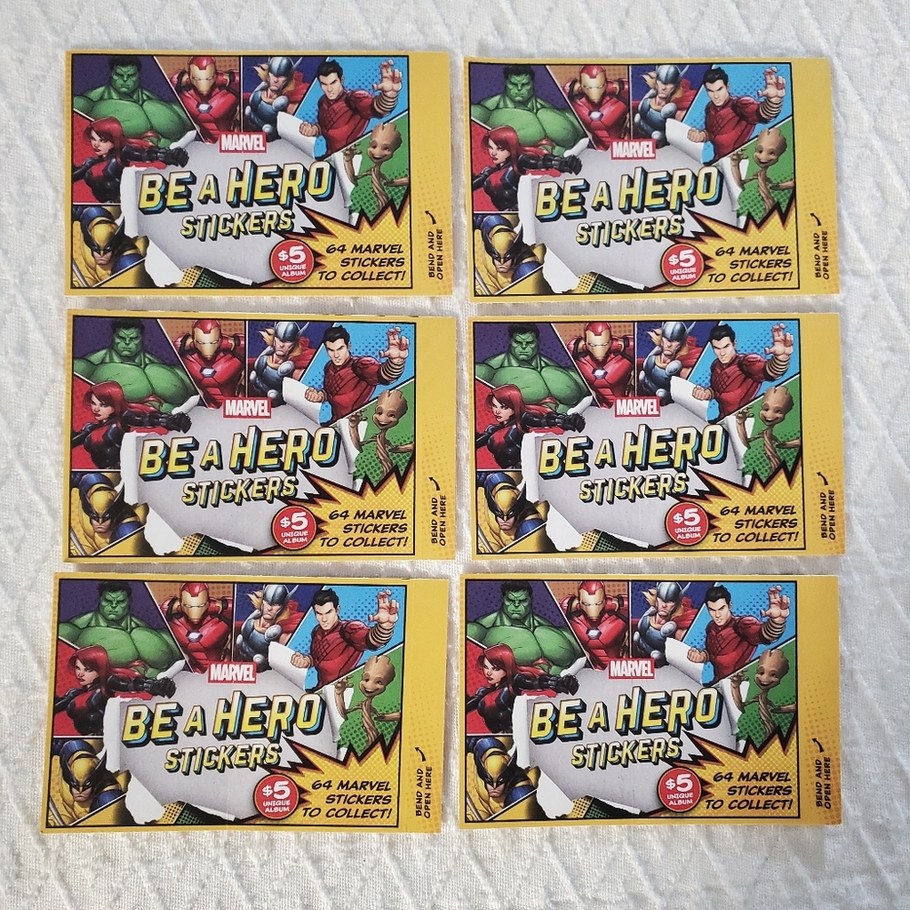MARVEL ×6 "Be A Hero" Trading Card Collection